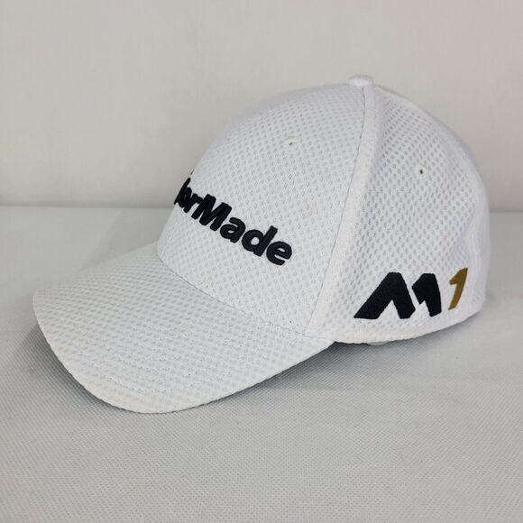 TaylorMade Golf Hat M1 PSi Flexfit L/XL White Cap - Picture 2 of 6